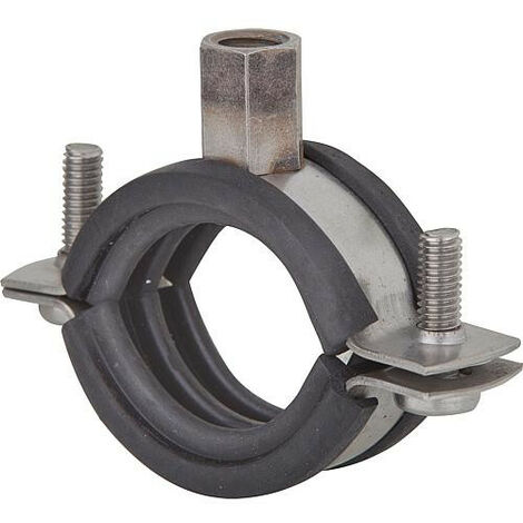 Collier a deux boulons EUROFIX Acier inox A4 11/2 47-50 mm M8+M10