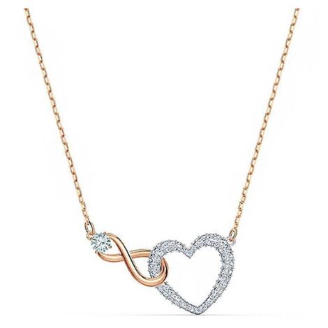 Collier Amour 8 caractères pour femme en or rose