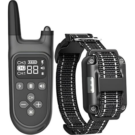 Collier Anti-aboiement Automatique pour Chiens, Collier de Dressage pour Chiens Version 2022, Chocs Très Efficaces Ainsi Que la Vibration pour Stopper Les Aboiements -  Résistant à L’Eau