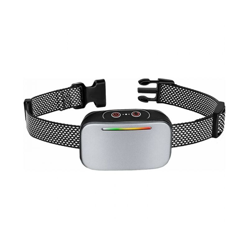 Serbia - Collier Anti-aboiement Automatique pour Chiens, Contrôle Anti-aboiement Intelligent, Rechargeable, Mode Choc Statique, Vibration et Son,