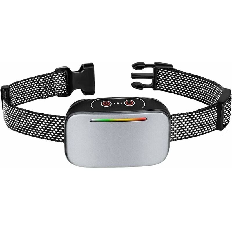 Laoa - Collier Anti-aboiement Automatique pour Chiens, Contrôle Anti-aboiement Intelligent, Rechargeable, Mode Choc Statique, Vibration et Son,