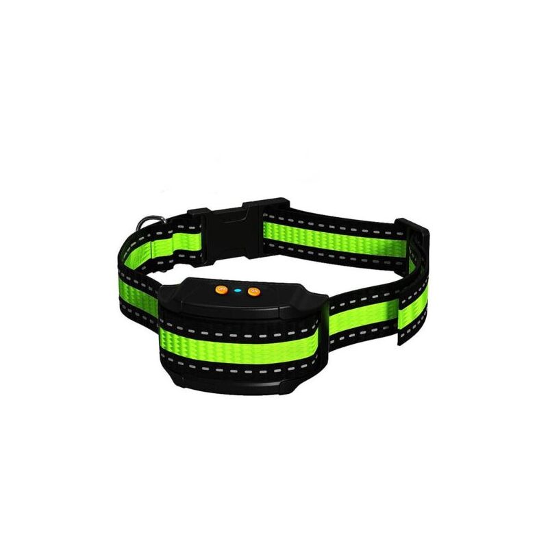 SNQ - Collier anti-aboiement avec vibrations, sons et chocs électriques, collier intelligent avec module de détection des aboiements pour chiens de