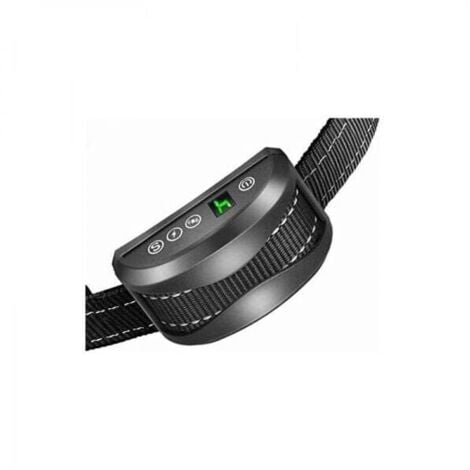 SERBIA Collier Anti-aboiement Chien - 3 Modes Choc Électrique/Vibration/Sensibilité Aide au Dressage Inoffensif Automatique IP65 Batterie Rechargeable Sangle Reflechissant Réglable pour Petit Gros Chien