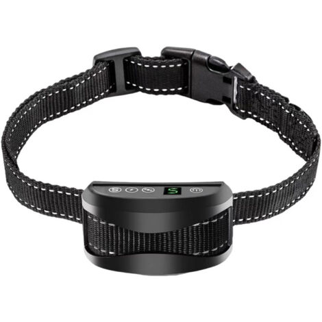 Collier Anti-aboiement Chien - 3 Modes Choc Électrique/Vibration/Sensibilité - Aide au Dressage Inoffensif Automatique - IP65 - Batterie Rechargeable - Sangle Réfléchissante - Réglable pour Petit Gro