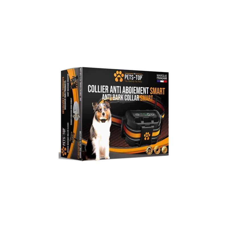 One Pets-top - Collier Anti aboiement Chien 3 Modes Choc Electrique/Vibration/Sensibilité Inoffensif 7- 55kg Automatique IP67 Batterie Rechargeable