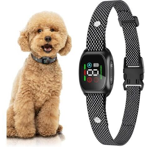Collier Anti Aboiement Chien, 4 Modes de Correction, Sensibilité Ajustable sur 8 Niveaux, Détection Intelligente des Aboiements
