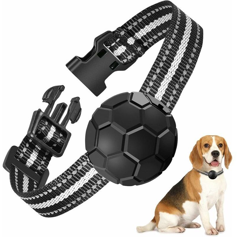 Collier Anti Aboiement Chien à Poil Long, Rechargeable avec 3 Modes Son/Vibration/Choc, Automatique Électrique et Efficace, Collier Anti Aboiement