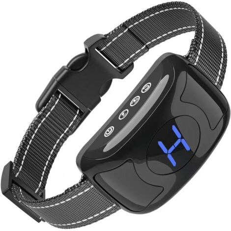 Collier Anti Aboiement Chien, Aucun Choc Électrique, Résistance à L’Eau IPX7 et Détection D’Intelligent aboiement Collier Vibration/Modes Son pour Gros Petit Chien - Noi