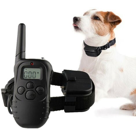 Collier Anti Aboiement Chien - Collier Electrique pour Chien, avec Beep Vibra Choc Collier Dressage Chien étanche et Rechargeable 300 Mètre Collier Electrique (batterie non incluse)