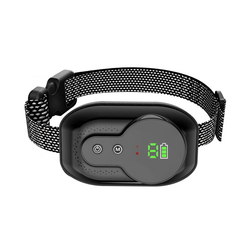 Serbia - Collier Anti Aboiement Chien Rechargeable - 3 Modes Choc Électrique/Vibration/Son Aide au Dressage Inoffensif Automatique - Réglable pour
