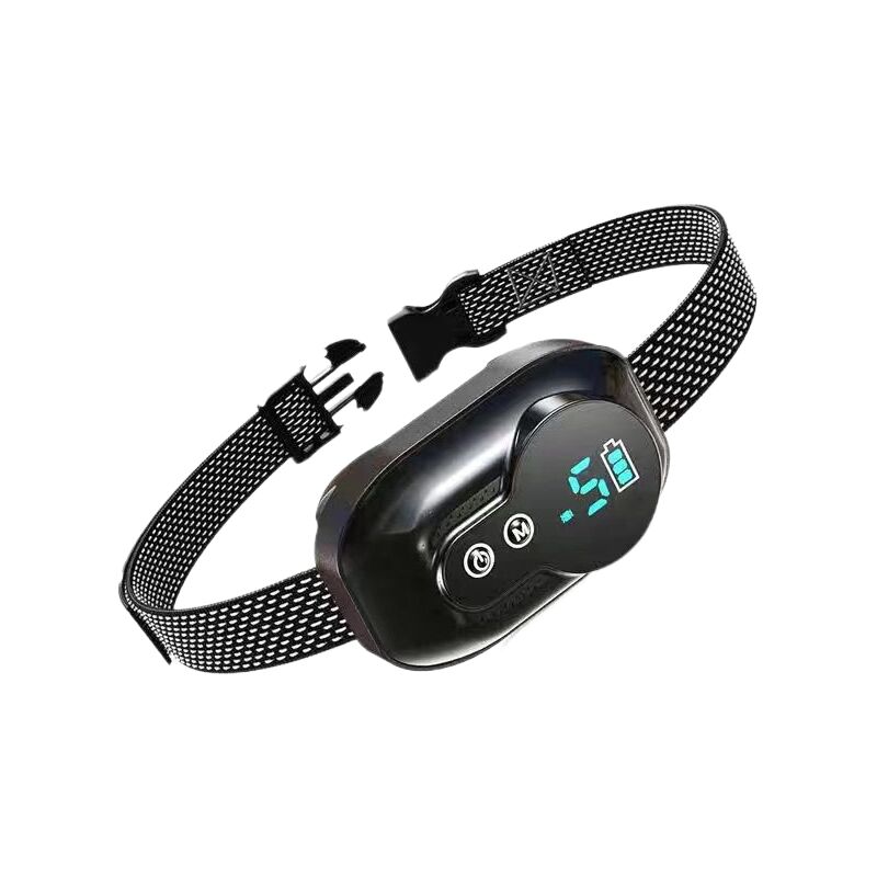 Collier Anti Aboiement Chien Rechargeable - 3 Modes Choc Électrique/Vibration/Son Aide au Dressage Inoffensif Automatique - Réglable pour