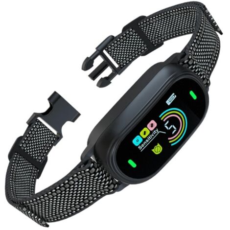 Collier Anti-Aboiement Chien Rechargeable, Collier Anti Aboiement Chien Automatique avec 4 Modes, 8 Niveaux de Sensibilité, Détection Intelligente & Sécurité, Étanche IP67 pour Petit et Gros Chien