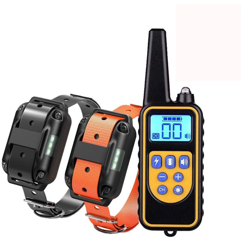 Dolaso - Collier Anti Aboiement Chien Rechargeable/Collier de Dressage /collier d'entraînement à distance 800m avec 99 niveaux de Mode