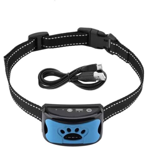 Collier Anti Aboiement Chien, USB Rechargeable étanche, 7 Niveaux de Sensibilité, Dispositif de contrôle des aboiements Collier Dressage pour Petit Moyen Grand Chien H28