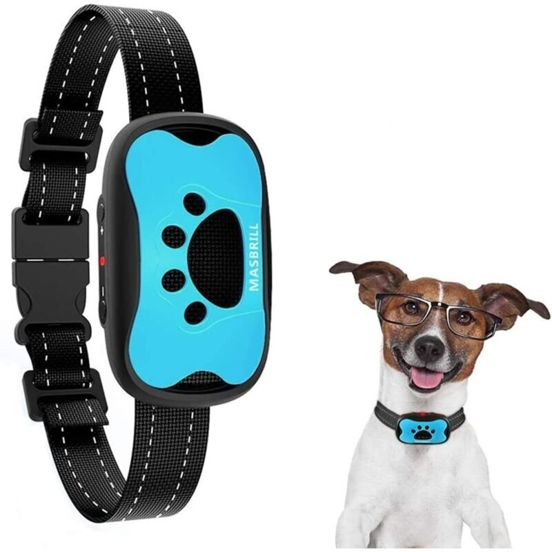 Collier Anti-aboiement Chien, Vibration et Bip Collier Anti-aboiement Dispositif pour Grand Moyen Petit Chiens, Réglable Collier Dressage Automatique