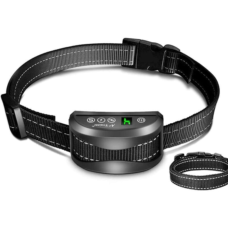 Alovez - Collier anti-aboiement, collier électrique pour chien, collier de dressage rechargeable, adapté pour 5-65 kg