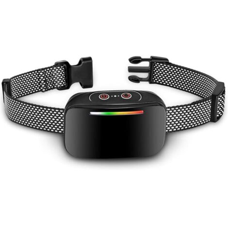 Collier Anti Aboiement pour Chien Automatique avec Contrle Intelligent des Aboiements, Son Vibration Choc Efficace, 4 Niveaux de Sensibilité avec Indicateur LED, IP67 étanche et Rechargeable