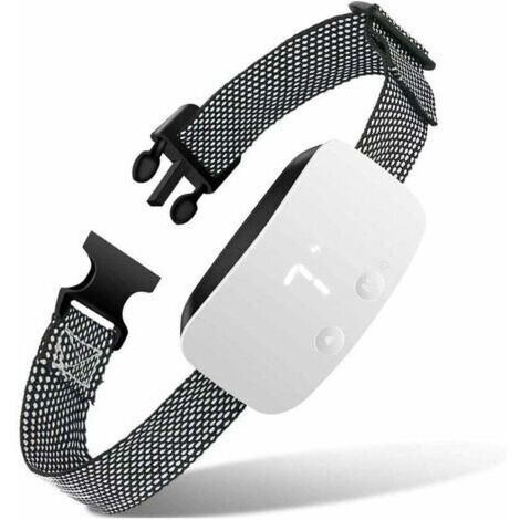 Collier anti-aboiement pour chien, collier anti-aboiement avec choc, vibration, bip - 7 sensibilités réglables, étanche, automatique