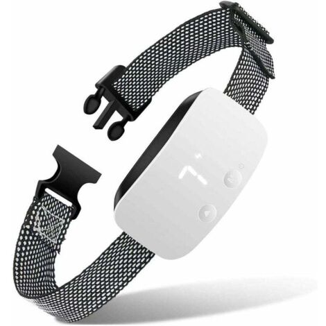 Collier anti-aboiement pour chien, collier anti-aboiement avec choc, vibration, bip - 7 sensibilités réglables, étanche, automatique