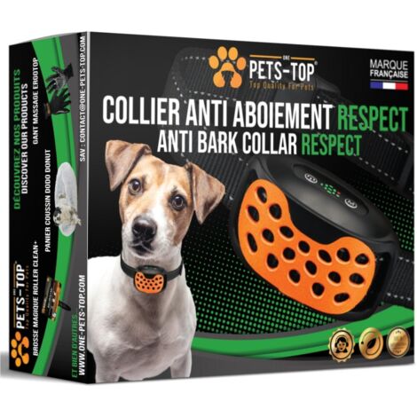 Collier anti aboiement pour petit chien – Étanche et rechargeable – 2 modes de stimulation – Pour chiens de 2 à 20 kg – Dressage rapide – One Pets-Top