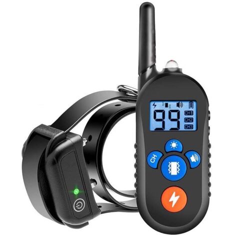 Collier anti-aboiements pour chien, télécommande 800 m, fournitures pour animaux de compagnie, collier électronique étanche
