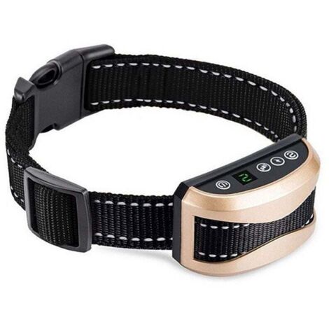Collier anti-aboiements pour chiens, rechargeable et automatique avec détection intelligente des aboiements avec vibration, son et choc électrique