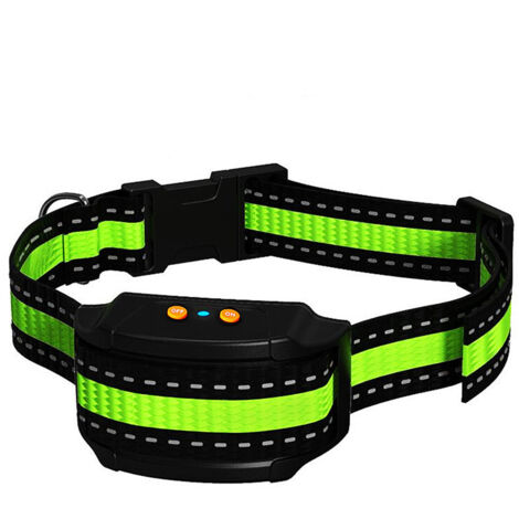 Collier anti-aboiements, version 2020, avec vibrations, sons et chocs électriques, collier de module de détection intelligent des aboiements pour grands, moyens et petits chiens