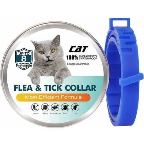 Collier Anti Puces pour Chien, Collier Anti-Puces Et Anti-Tiques Ajustable Et ImperméAble, 8 Mois Protection en SéCurité IngréDients Control pour Petit Moyen Grand Chien(62/2pcs)