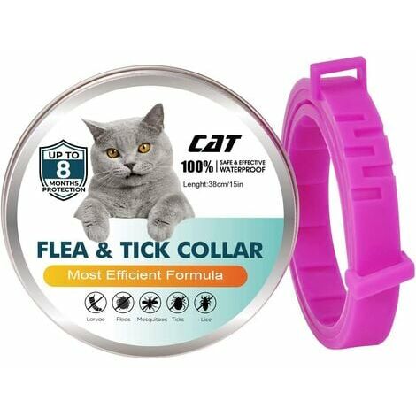 Collier Anti Puces pour Chien, Collier Anti-Puces Et Anti-Tiques Ajustable Et ImperméAble, 8 Mois Protection en SéCurité IngréDients Control pour Petit Moyen Grand Chien(62/2pcs)