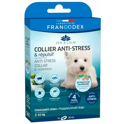 Collier anti-stress & repulsif pour chiot et petit chien