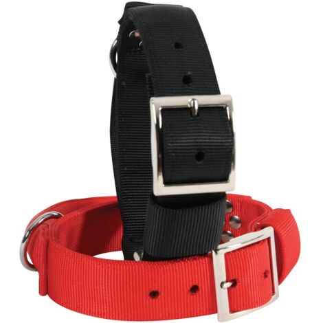 Collier  avec poignée T 75 cm rouge pour chien - zolux