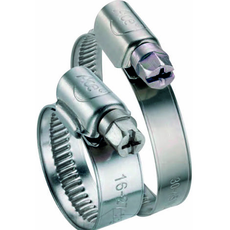 Collier bande non perforée W2 Ace - Largeur 9 mm - Diamètre 16 - 27 mm - Vendu par 50