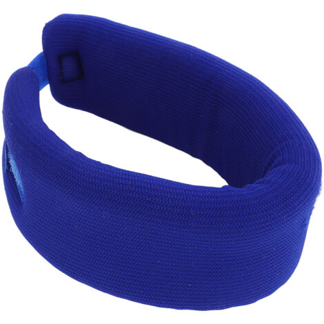 Collier cervical médical ajustable en mousse pour soulager les douleurs au cou, attelle de soutien confortable, couleur bleu nuit