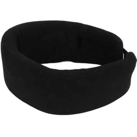 Collier cervical médical en mousse avec réglage pour douleurs au cou et maintien vertébral - Noir