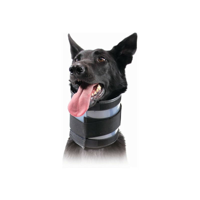 Sans Marque - Collier cervical pour chiens kvp Noir (6-28 cm)