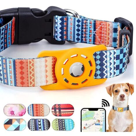 collier Chat -l-jaune Impression Numrique Collier Pour Chat Airtag Support Airtag Boucle De Scurit,collier Chat Personnalis