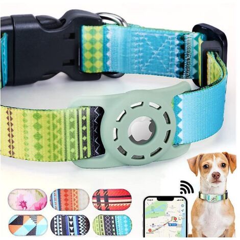 collier Chat -m-vert Impression Numrique Collier Pour Chat Airtag Support Airtag Boucle De Scurit,collier Chat Personnalis