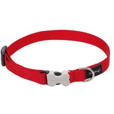 Collier chien réglable Red Dingo Basic rouge Taille : T1
