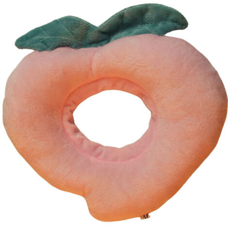 Collier, Collier de récupération pour chat Collier de protection respirant et réglable à bord doux Collier de protection pour animal de compagnie désigné (1pc, Pink Peach Heart)