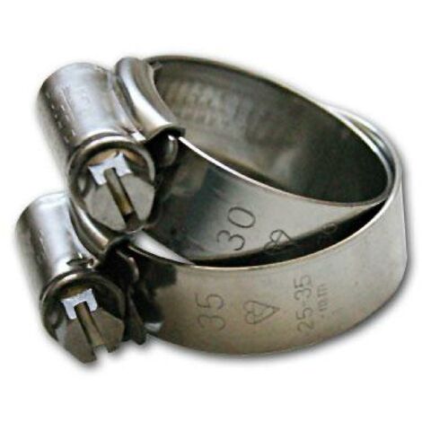 collier de serrage pour durite 50-65mm. Collier rétro avec les bords  remontés pour éviter de blesser le caoutchouc. P