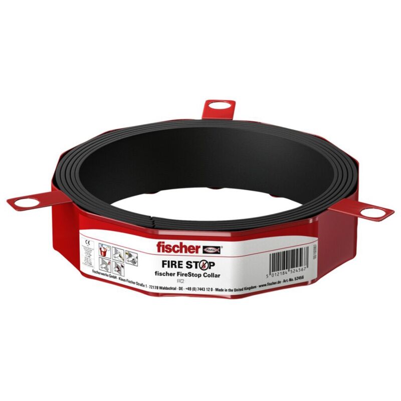 Collier coupe-feu fischer FFC 2/ Ø tuyau 200 mm - Fischer
