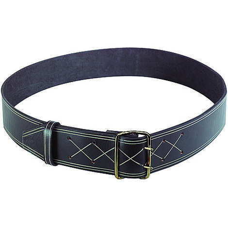 Collier cuir noir 60mm x 125cm