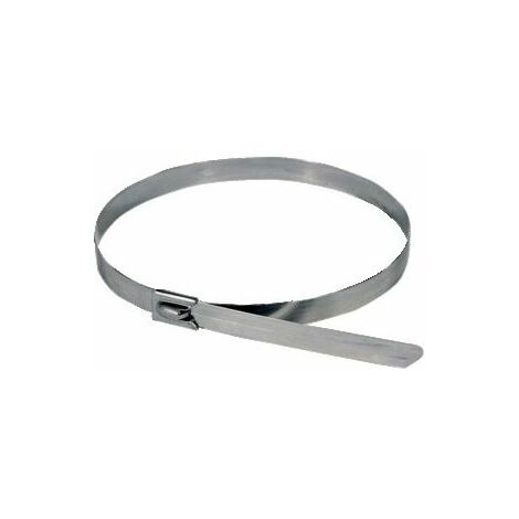 collier de cablage - en inox - 200 x 7.9 mm - lot de 50 - bizline 300122