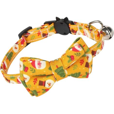 Collier de chat de Noël (jaune)-Fei Yu