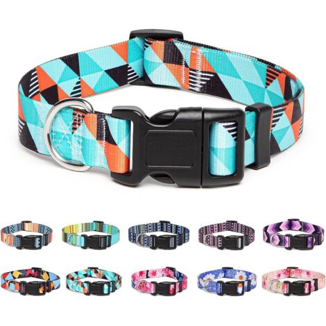 Collier de chien en nylon réglable (Géométrie-S)
