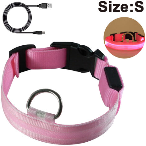Collier de chien LED, collier de chien lumineux, rechargeable et réglable en longueur, collier de sécurité étanche pour chiens et chats, style 4