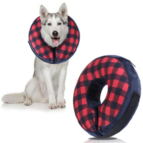 Collier de convalescence gonflable pour chien et chat, collier de protection post-opératoire
