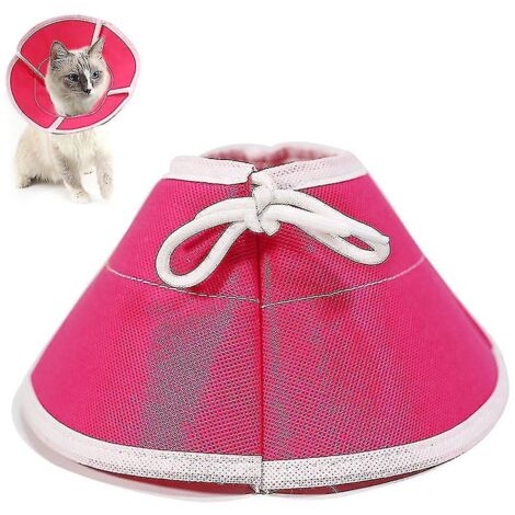 Collier de convalescence souple pour chat, collerette conique pour chat, collier Elizabeth en tissu non tissé, colliers de protection pour la cicatrisation des plaies chez les chats - m