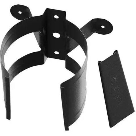 Collier de descente acier Ø90 mm – Noir RAL 9005