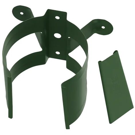 Collier de descente acier Ø90 mm – Vert RAL 6020